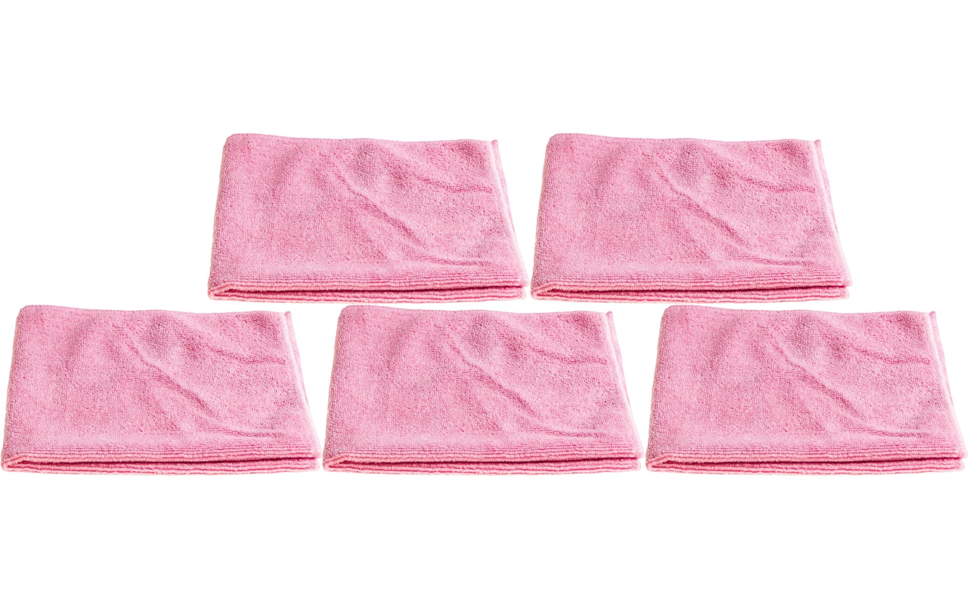 Edi Baur Mikrofasertuch – Rosa – 40 × 40 cm – Polyester – 5er-Set