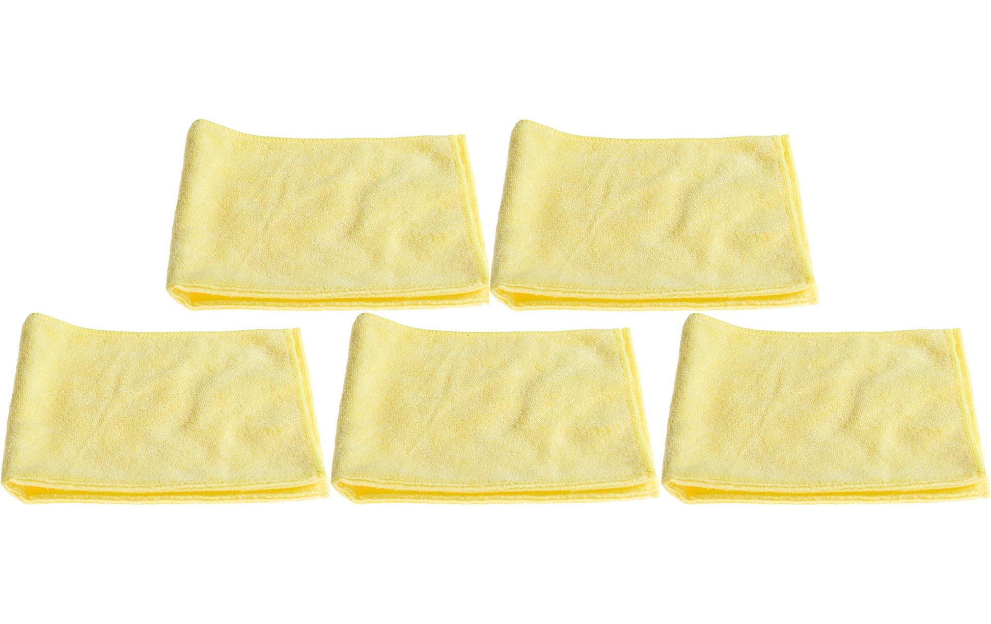 Edi Baur Mikrofasertuch – Gelb – 40 × 40 cm – Polyester – 5er-Set