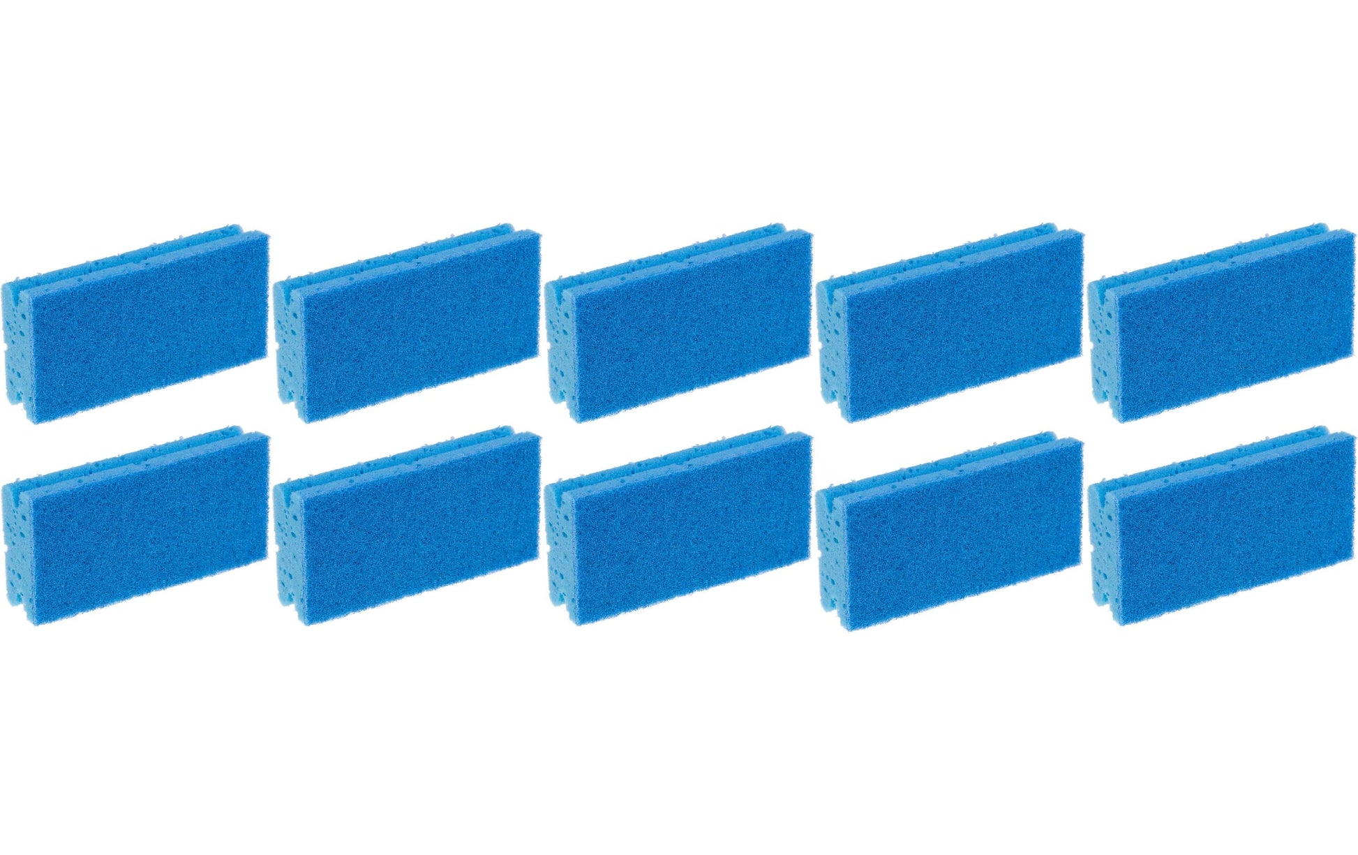 Edi Baur Scheuerschwamm PROFI – Kunststoff, für Pfannen, 15,3 × 7,7 × 4,8 cm, blau, 10 Stk.