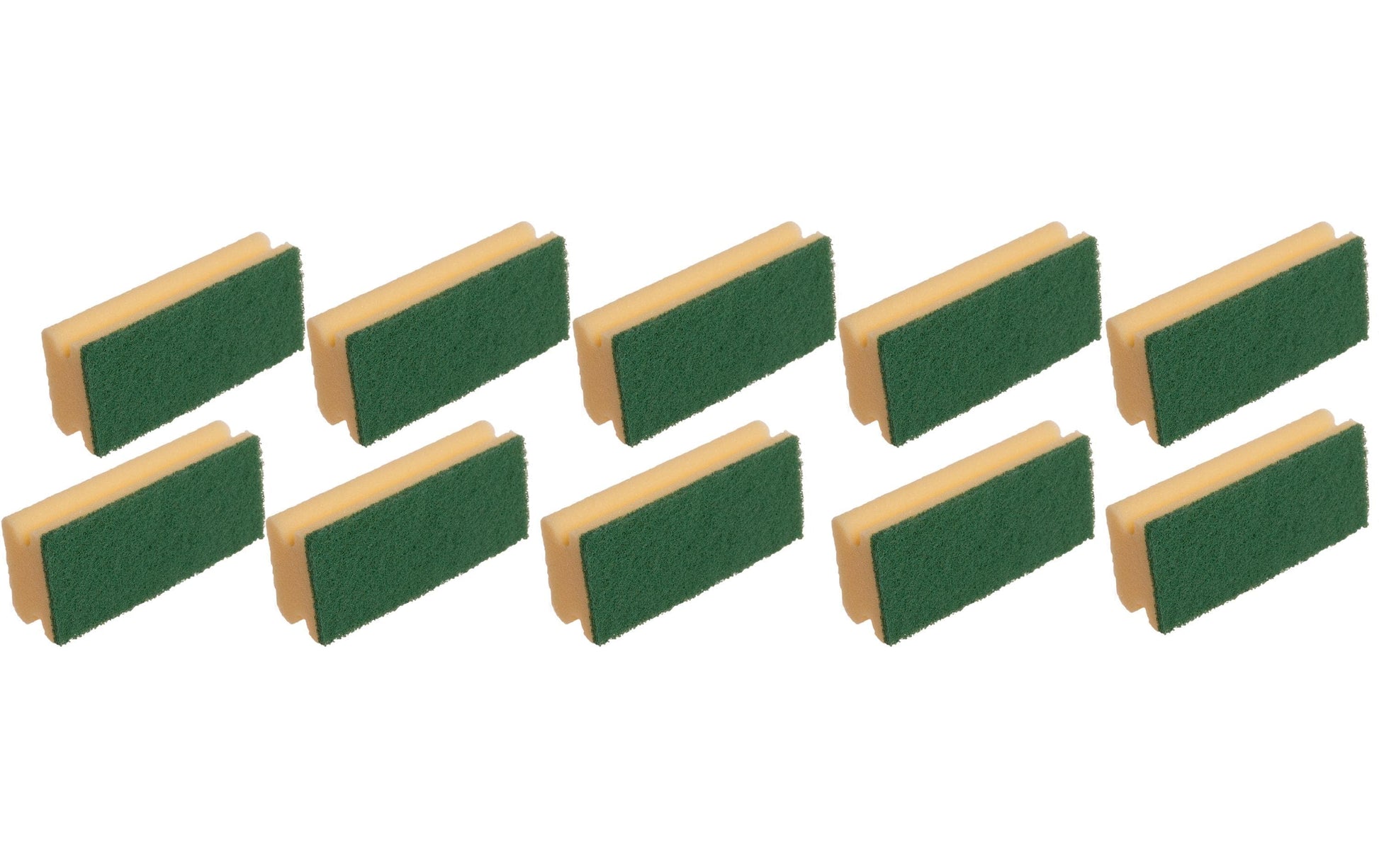 Edi Baur Scheuerschwamm BASIC – Kunststoff, für Edelstahl, 15,3 × 6,9 × 4,2 cm, mehrfarbig, 10 Stk.