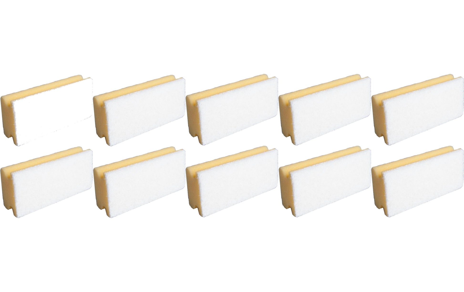 Edi Baur Scheuerschwamm BASIC – Kunststoff, für Pfannen, 15,3 × 6,9 × 4,2 cm, mehrfarbig, 10 Stk.