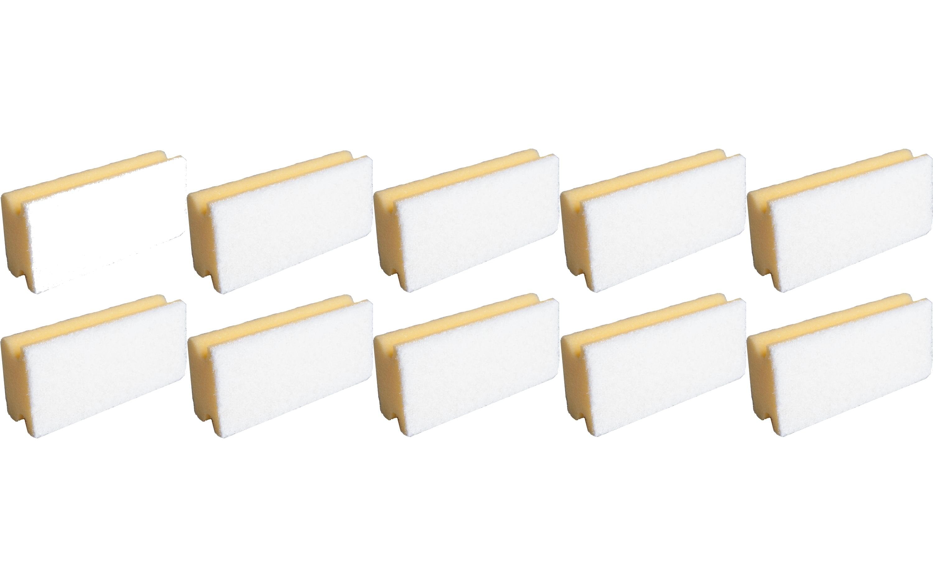 Edi Baur Scheuerschwamm BASIC – Kunststoff, für Pfannen, 15,3 × 6,9 × 4,2 cm, mehrfarbig, 10 Stk.