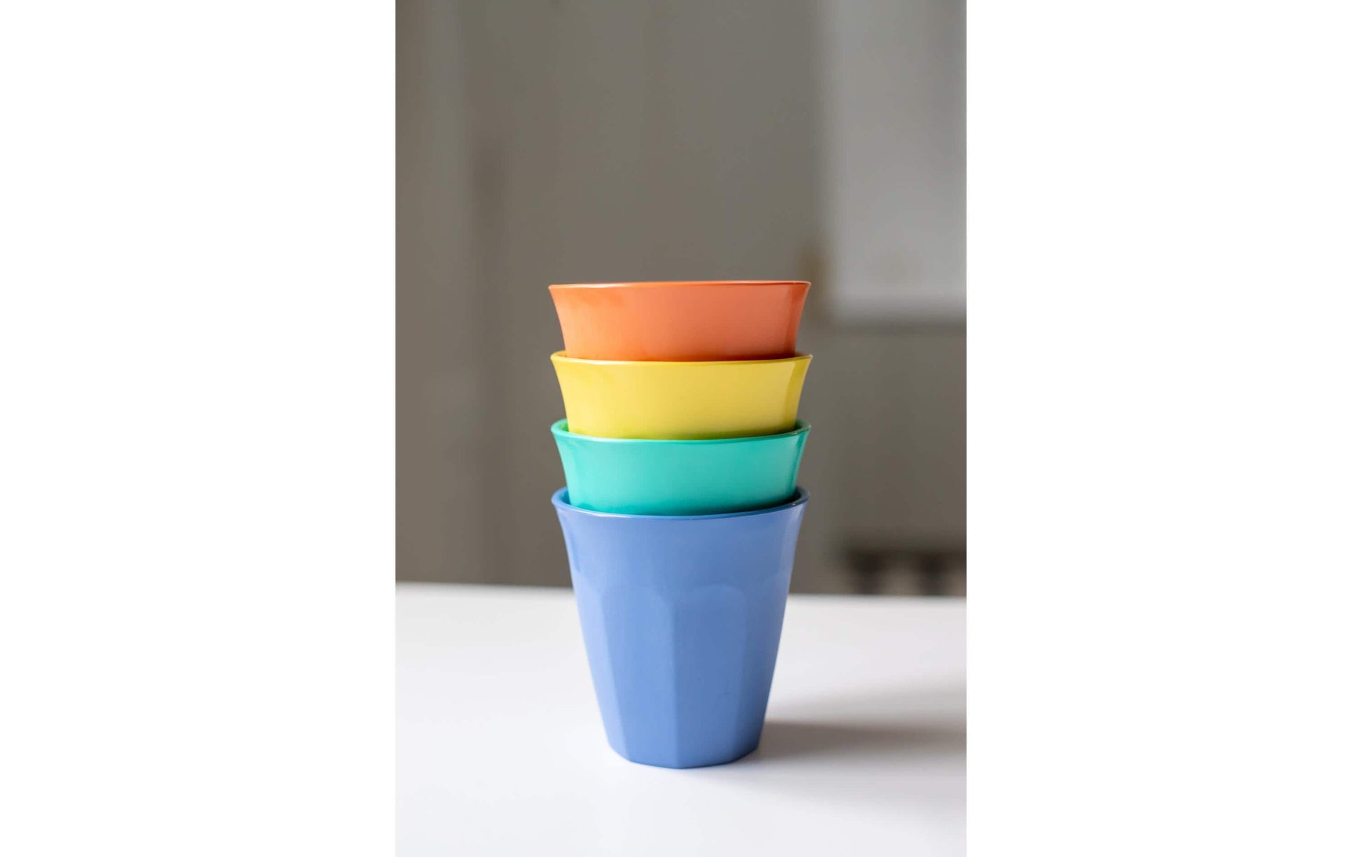 Koziol Becher Nora M – 300 ml, Ø 9,0 cm, H 9,0 cm, Kunststoff (biozirkulär), Blau, spülmaschinenfest
