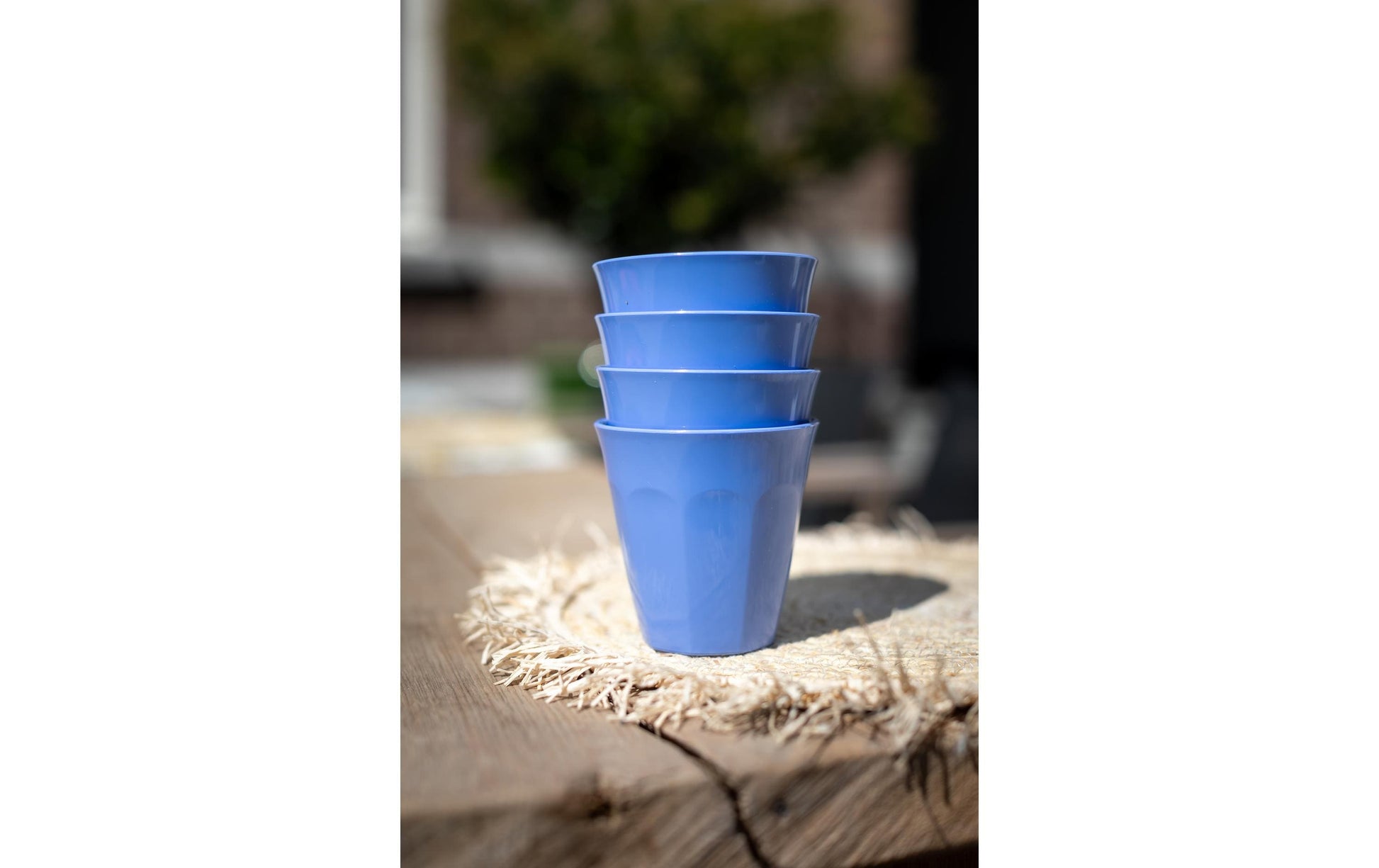 Koziol Becher Nora M – 300 ml, Ø 9,0 cm, H 9,0 cm, Kunststoff (biozirkulär), Blau, spülmaschinenfest