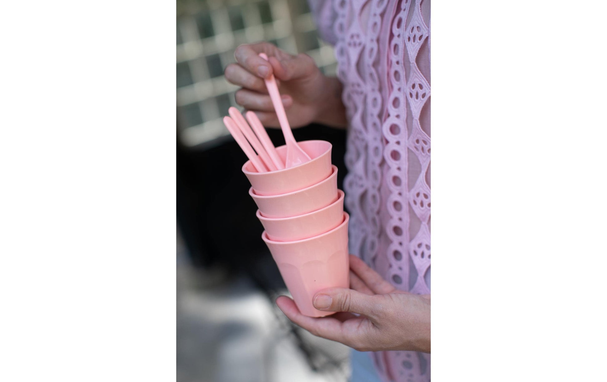 Koziol Becher NORA S – 150 ml, Ø 7,9 cm, Kunststoff (biozirkulär), Rosa, spülmaschinenfest
