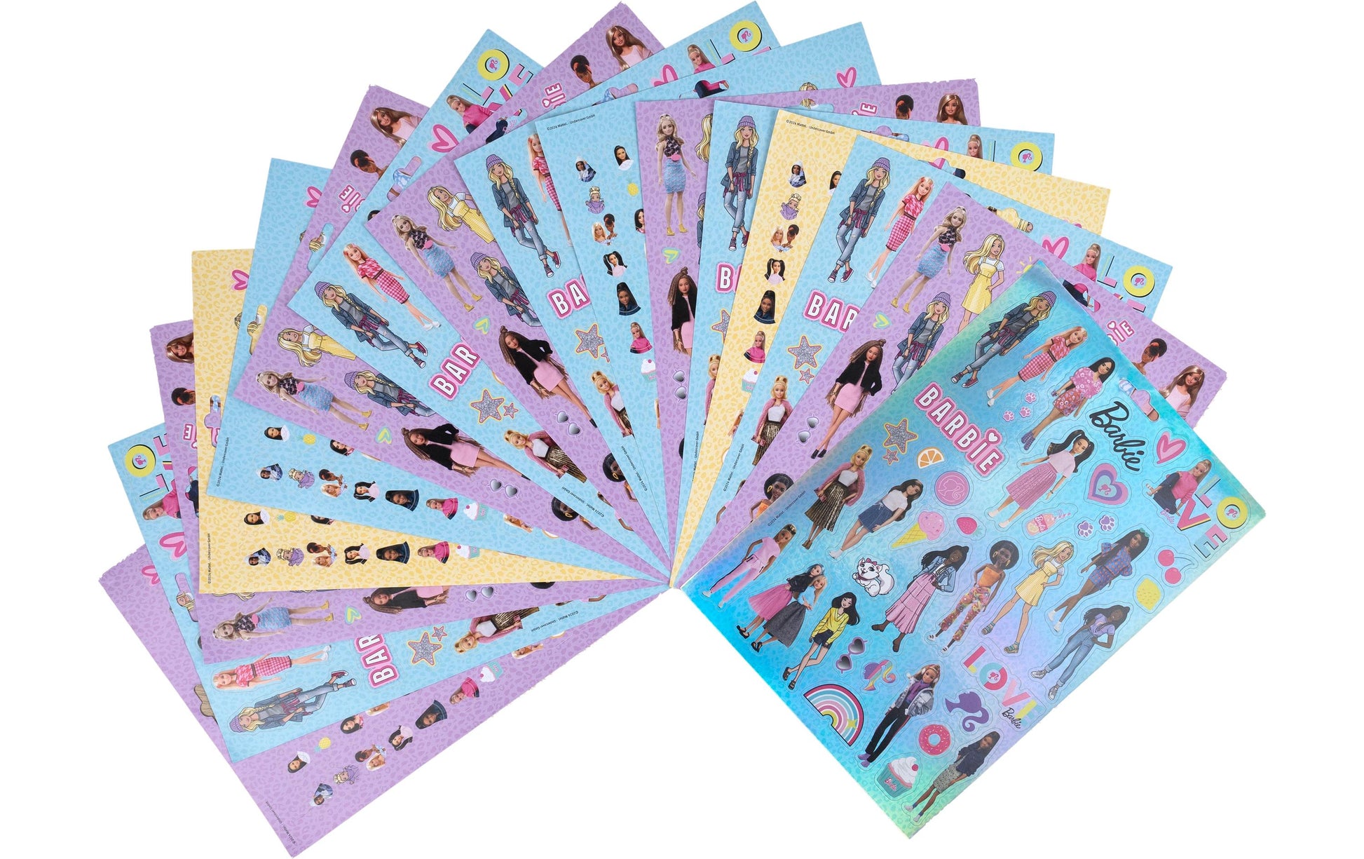 Undercover Sticker, Barbie, mehrfarbig, 1'000 Stk, 21 × 30 cm