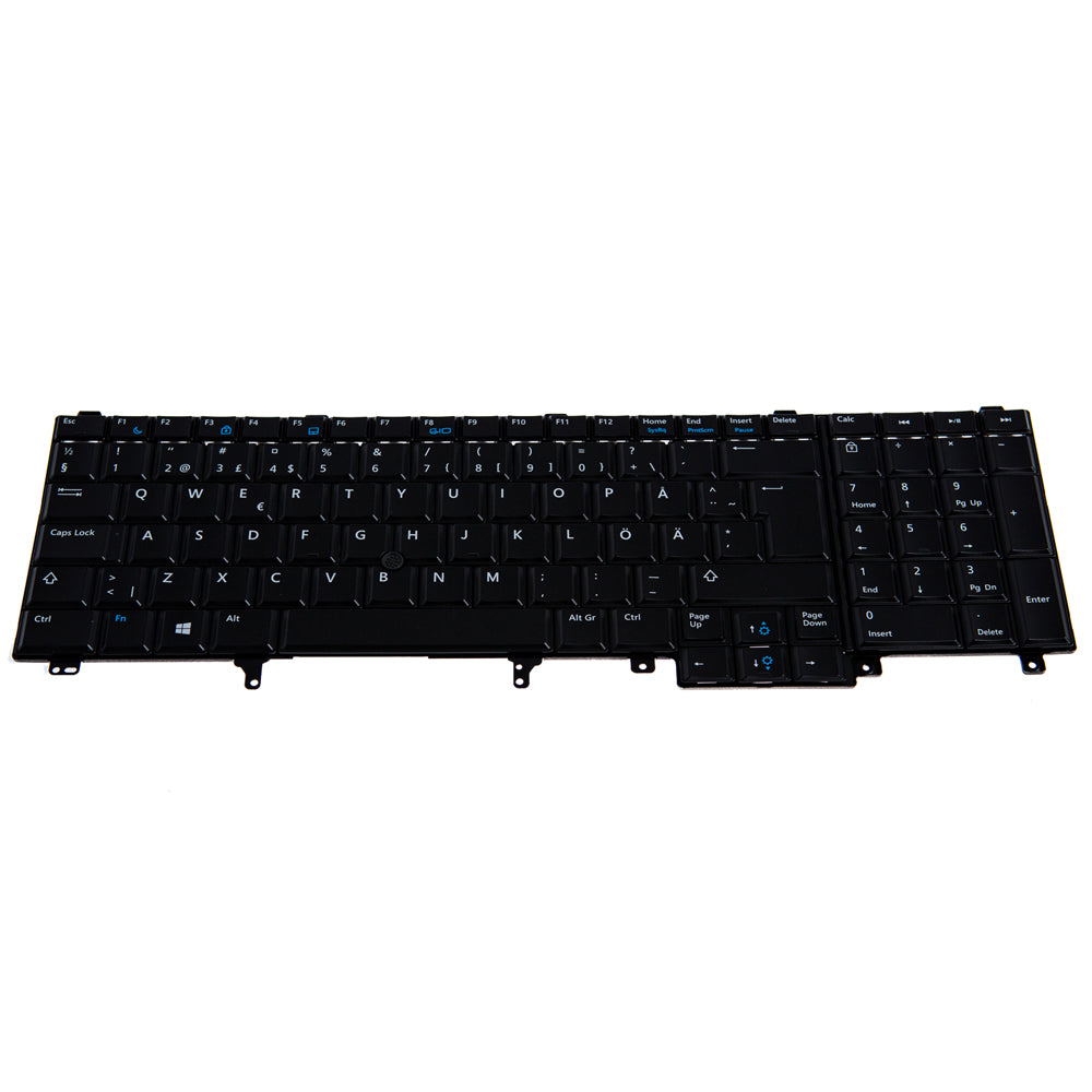 Origin Storage KB-1XN1N – Notebook-Ersatztastatur – Beleuchtet – QWERTY (Nordisch) – Schwarz – für Dell E5570