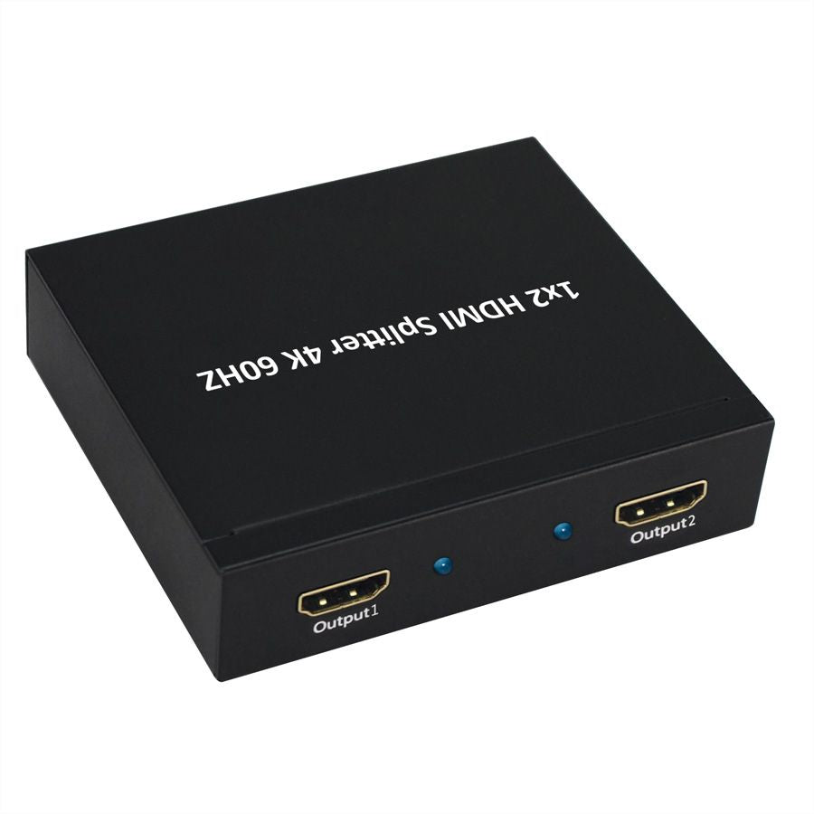 VALUE HDMI Splitter, 1× HDMI In / 2× HDMI Out, 4K@60 Hz, 3D, Schwarz