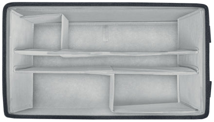 Franken Moderationstasche – Zubehör-Set, grau, 355 × 230 × 200 mm