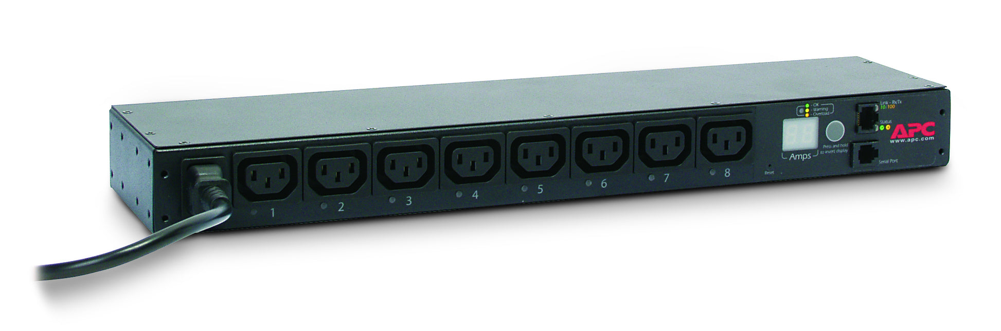 APC Rack-PDU gemessen, geschaltet, 8× IEC C13, 10 A, Stecker IEC C14, 0U/1U, 2,3 kW