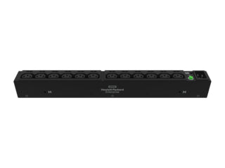 HPE P9Q44A – Rack-PDU Basic, einphasig, 12× IEC C13, 32 A, 230 V, 1U horizontal/vertikal, 10,0 kW