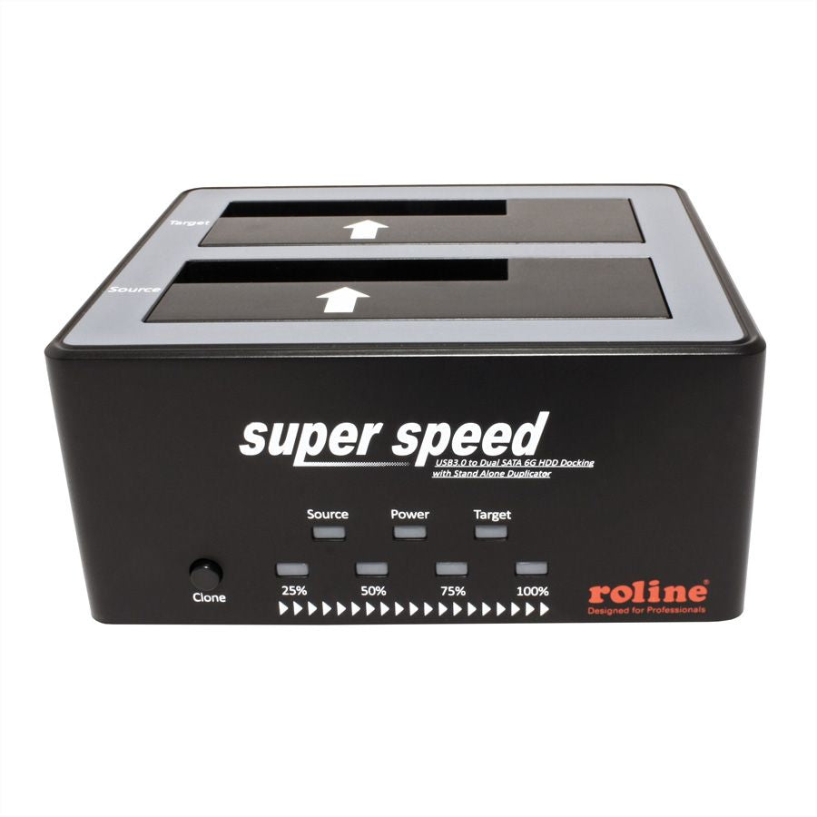 ROLINE HDD/SSD Dockingstation – USB-A, für Windows/Mac