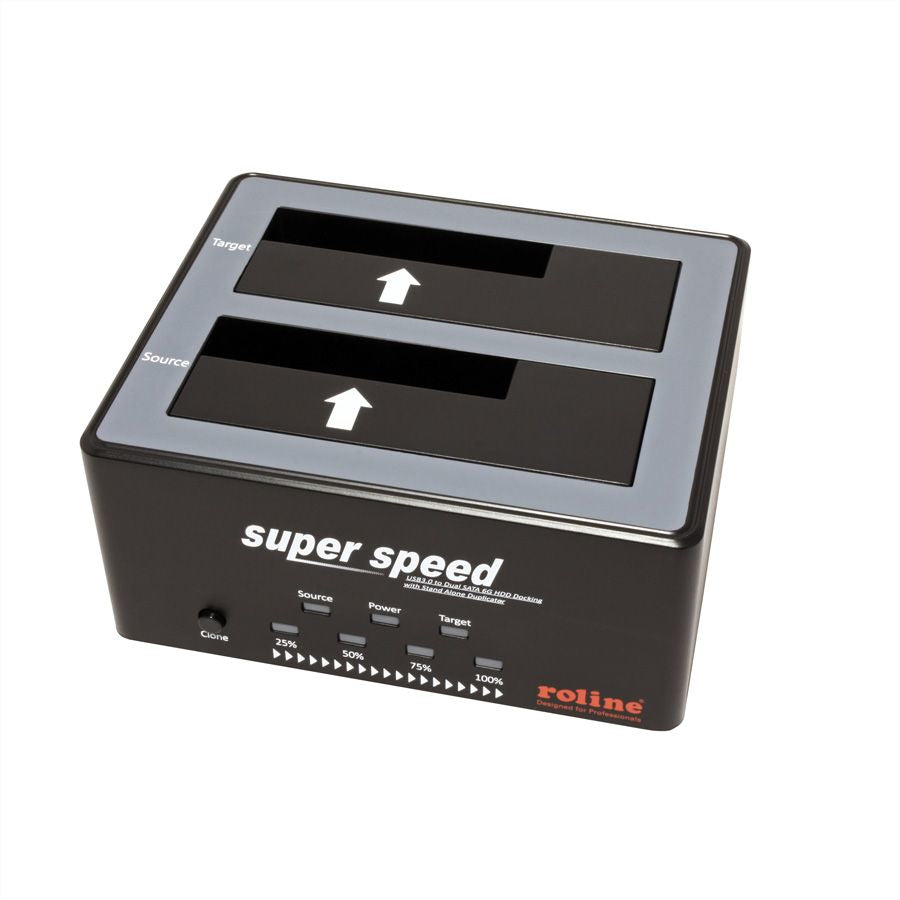 ROLINE HDD/SSD Dockingstation – USB-A, für Windows/Mac