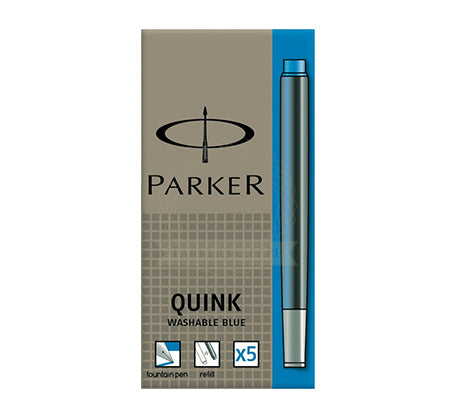 Parker Tintenpatronen Quink – königsblau, 5 Stk.