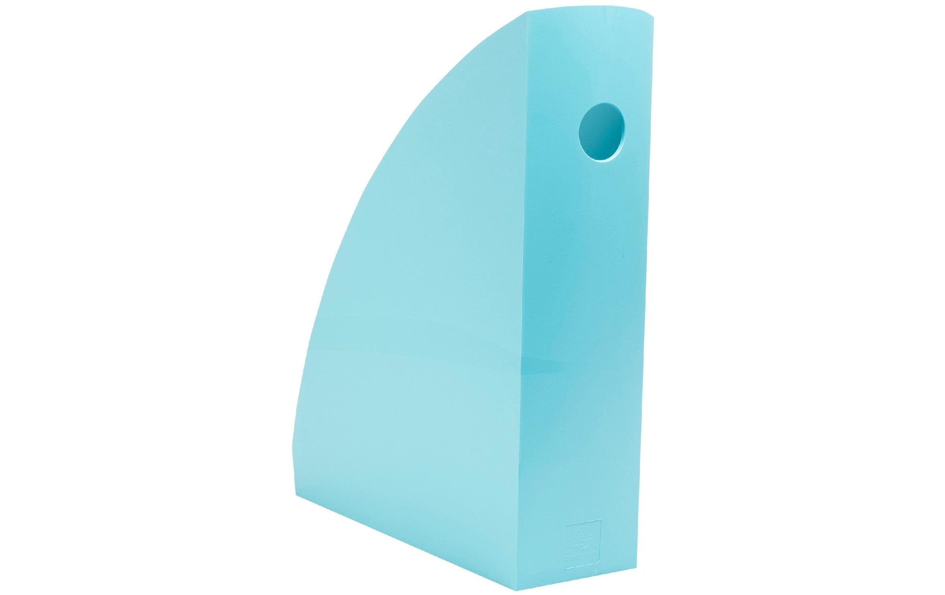 Exacompta Skandi Mag Cube Stehsammler – A4+ – Kunststoff – Hellblau – 266 × 82 × 305 mm