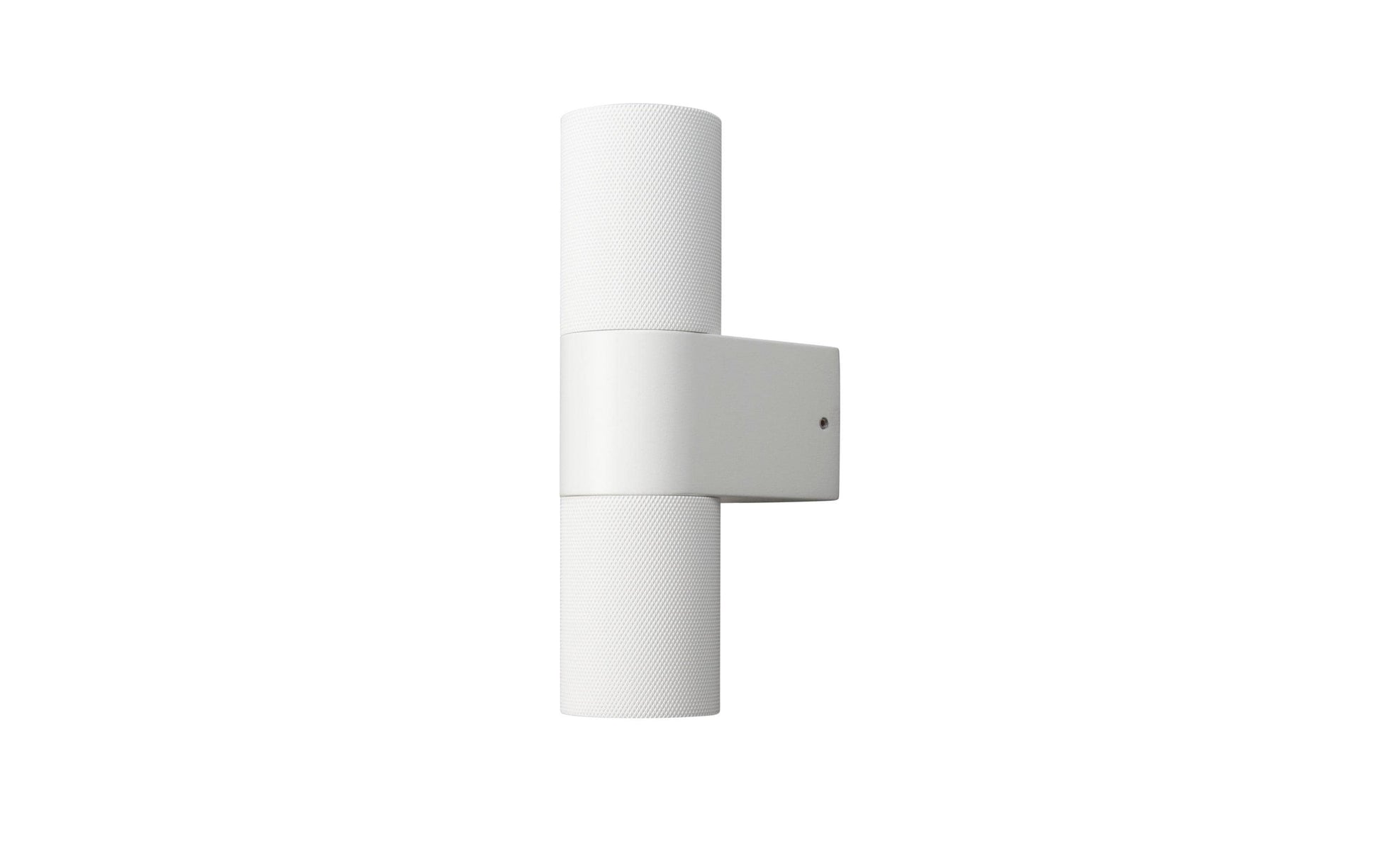 Konstsmide Aussenwandleuchte Temi – 6,5×23,5 cm – 2×7 W – IP54 – Netzbetrieb – dimmbar – Weiss, Glas