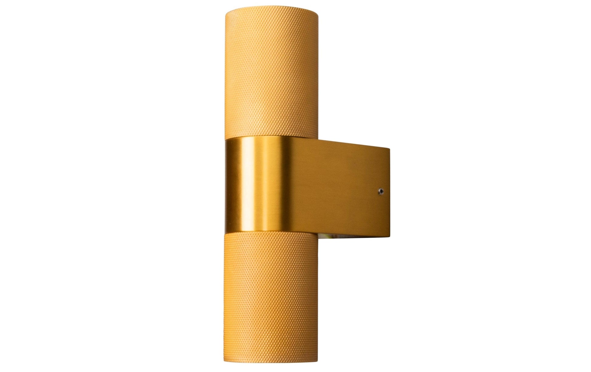 Konstsmide Aussenwandleuchte Temi – 6,5×23,5 cm, 14 W, IP54, Netzbetrieb, dimmbar, Gold, Aluminium