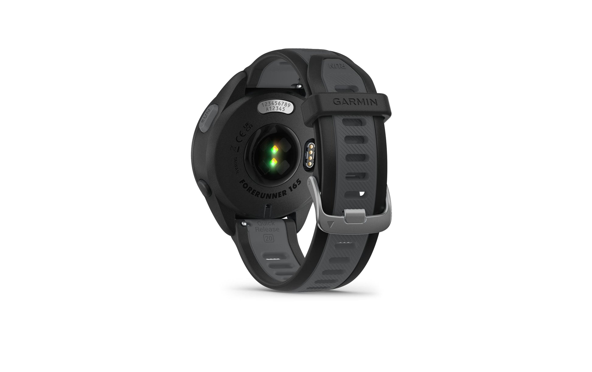 Garmin Forerunner 165 – GPS-Smartwatch – 43 mm, 1,2", WLAN, Schwarz, Sportarmband
