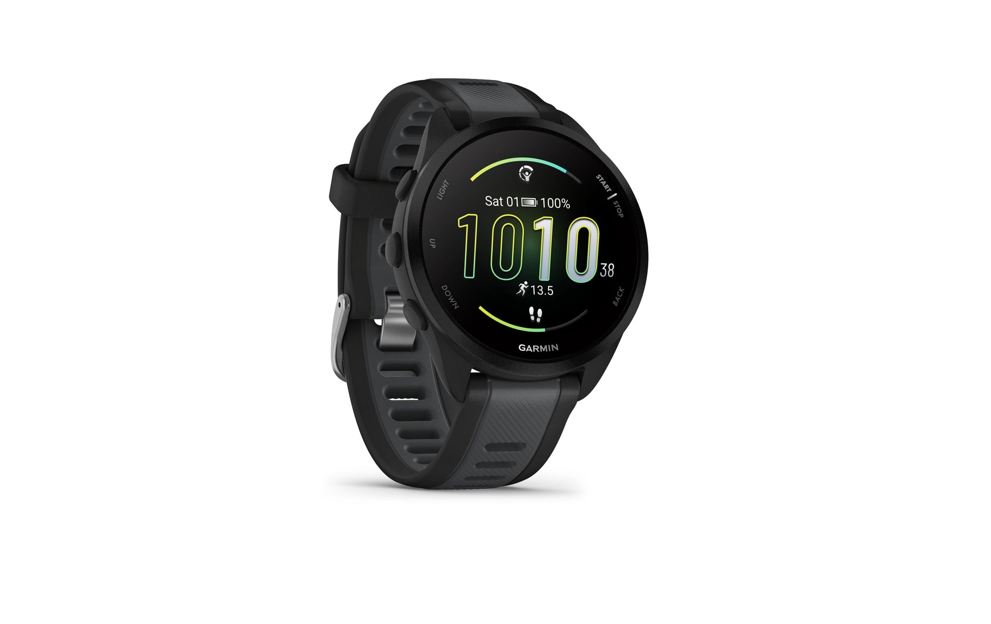 Garmin Forerunner 165 – GPS-Smartwatch – 43 mm, 1,2", WLAN, Schwarz, Sportarmband