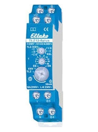 Eltako Zeitschaltuhr (DIN-Schiene) – 250 V, einphasig, IP20, 1× Tastereingang 230 V – Blau – TLZ12-8PLUS