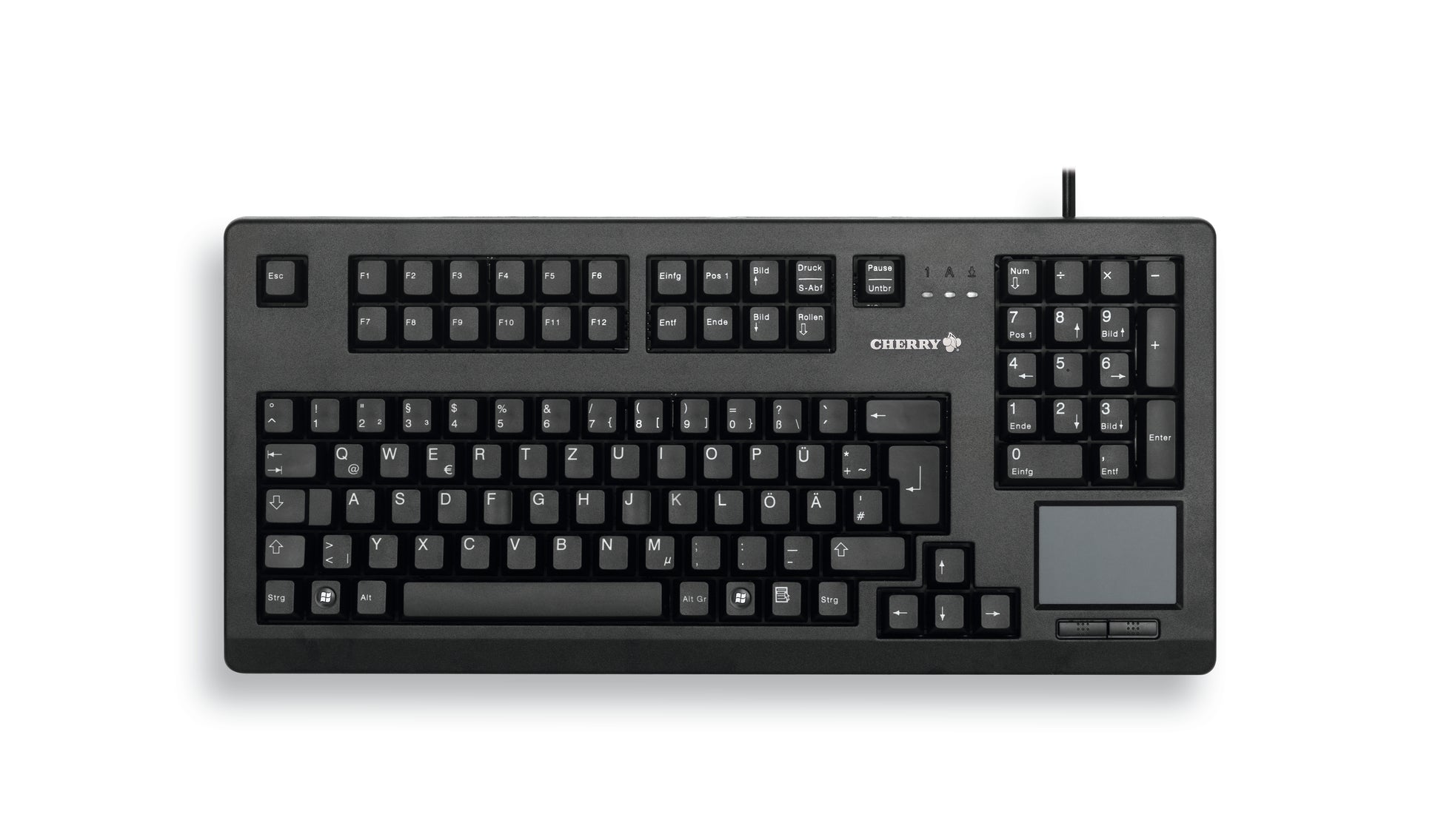 CHERRY G80-11900 TouchBoard – Tastatur, kabelgebunden (USB), Nordisch-Layout – für Windows
