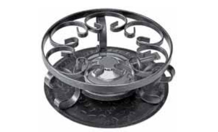 Heidi Cheese Line Fondue-Rechaud, Pastenbrenner, Ø 21 cm, Edelstahl, Schwarz