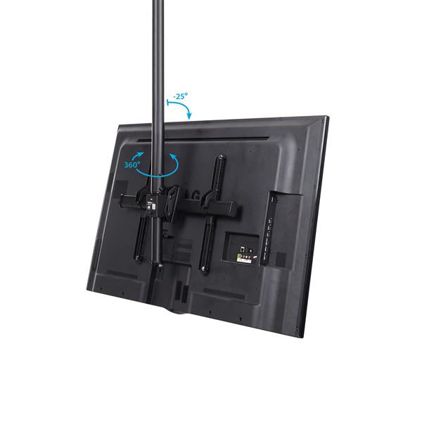 StarTech.com Deckenhalterung – 32–75" – VESA 200×200–600×400 – bis 50 kg, Teleskopmast – Schwarz