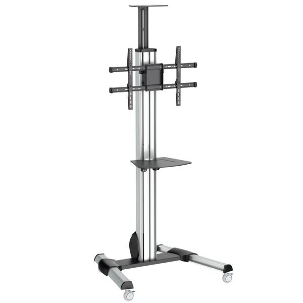 StarTech.com TV-Wagen – 32–75" – VESA 200×200–600×400 – bis 40 kg, Höhenverstellbar, mit Rollen