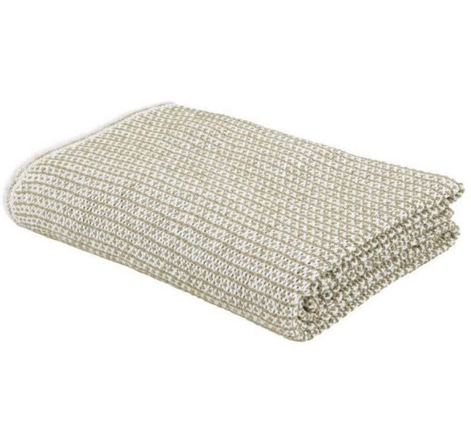 Eskimo Wohndecke Ascona – 150 × 210 cm, Baumwolle, Weiss