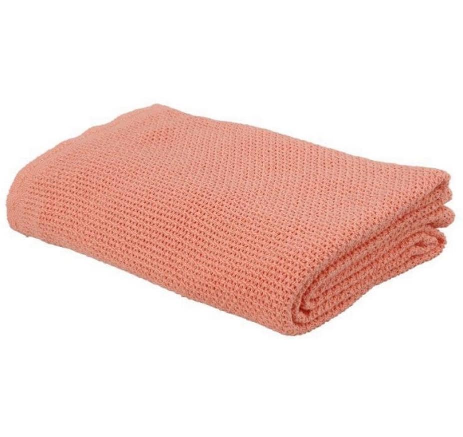 Eskimo Wohndecke – 150 × 210 cm, Baumwolle, Lachs