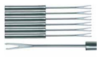 Heidi Cheese Line Fonduegabel Set 6-teilig, 16,5 cm, Edelstahl, Silber
