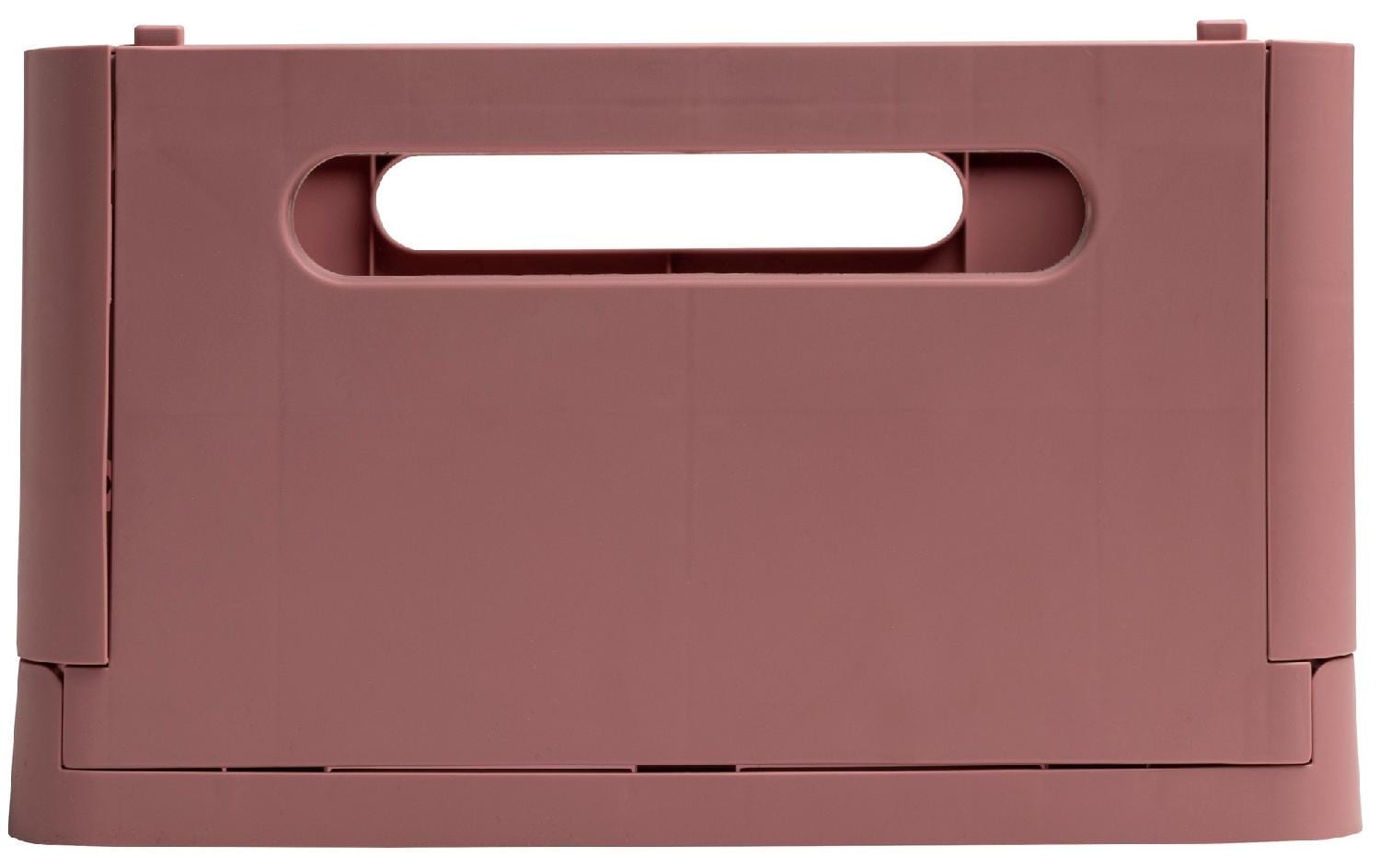Exacompta Skandi Aufbewahrungsbox A4+ – klappbar, stapelbar, 375 × 40 × 275 mm, altrosa, Kunststoff (recycelt)