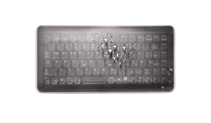 CHERRY WETEX (G84-4100) – Tastatur, Schwarz, Transparent – für Cherry G84-4100