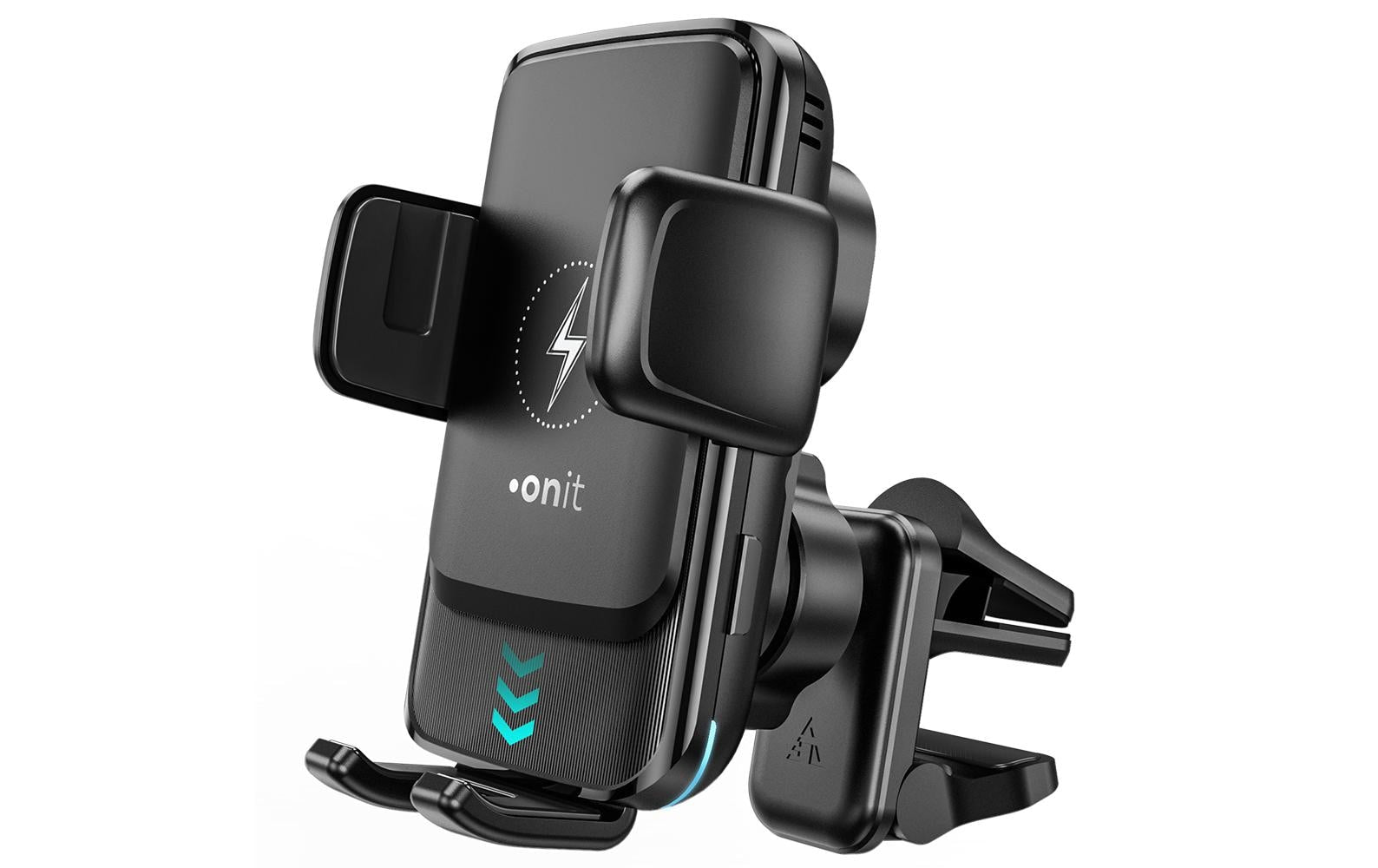 ONIT Smart – Kabellose Auto-Ladehalterung – Saugnapf, Armaturenbrett, USB-C, für Smartphones 60–90 mm – Schwa