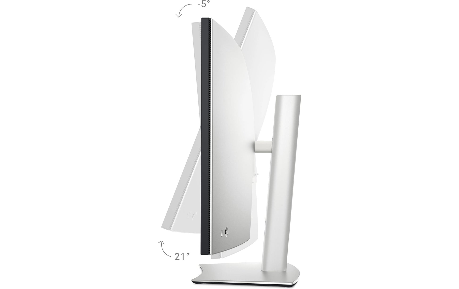 Dell UltraSharp 40 Curved – Monitor, 40", Daisy Chain, USB-C, KVM, Lautsprecher, VESA 100 × 100, Silber