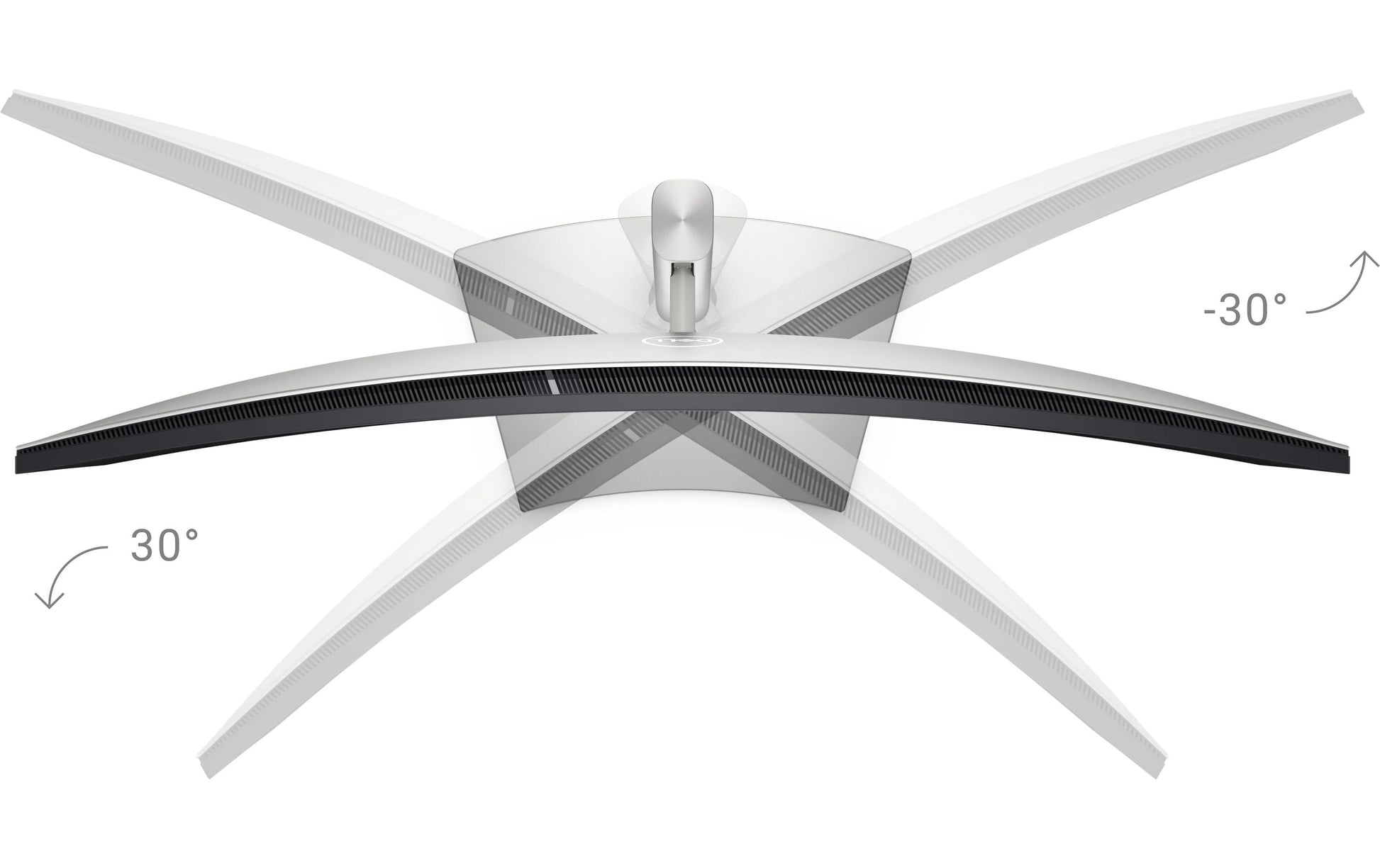 Dell UltraSharp 40 Curved – Monitor, 40", Daisy Chain, USB-C, KVM, Lautsprecher, VESA 100 × 100, Silber