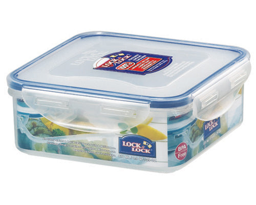Lock & Lock HPL823 – Vorratsdose 870 ml, 15,5 × 15,5 × 6 cm, Polypropylen (PP), Transparent