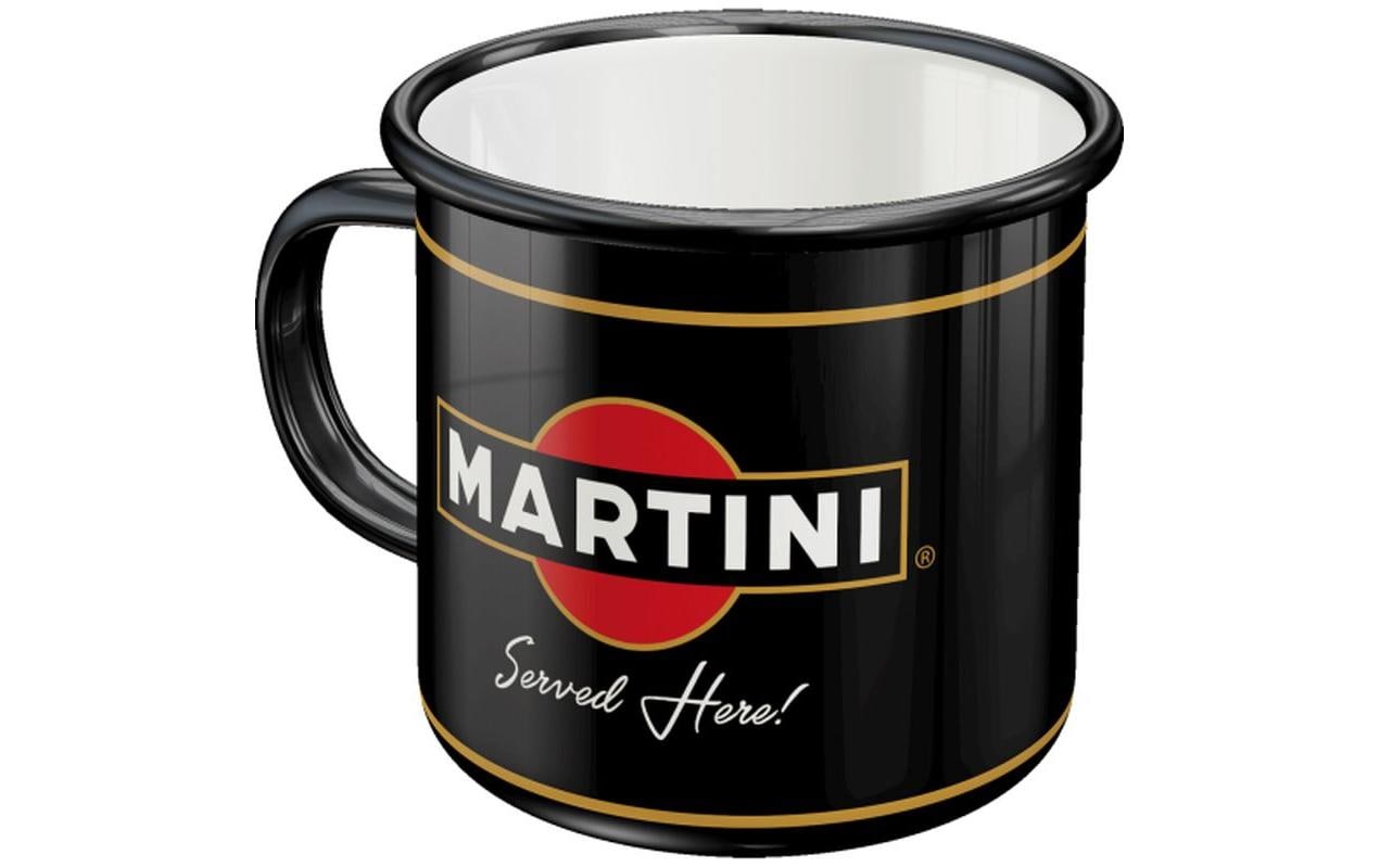 Nostalgic Art Emaillebecher – 360 ml, Ø 8 cm, Metall, Schwarz, mit Henkel