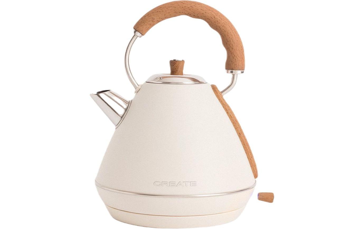 Create Wasserkocher – 1,7 l, Metall, Crème