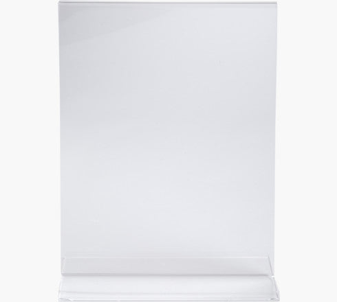 Exacompta Tischaufsteller – für A4 – 1 Fach – hoch – T-Form – transparent – Acryl