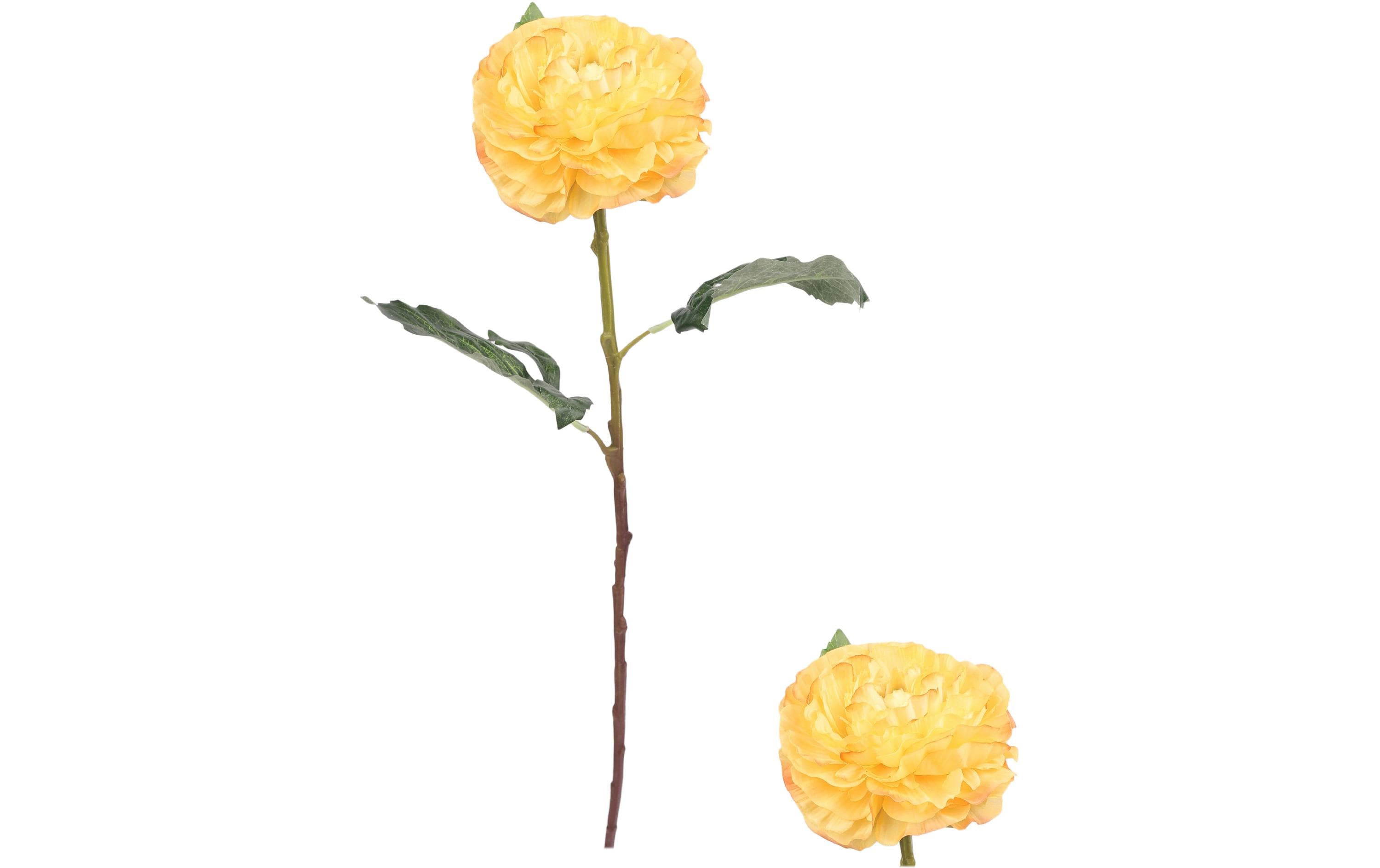 Chalet Kunstblume Pfingstrose – 67 cm – Kunststoff, Gelb