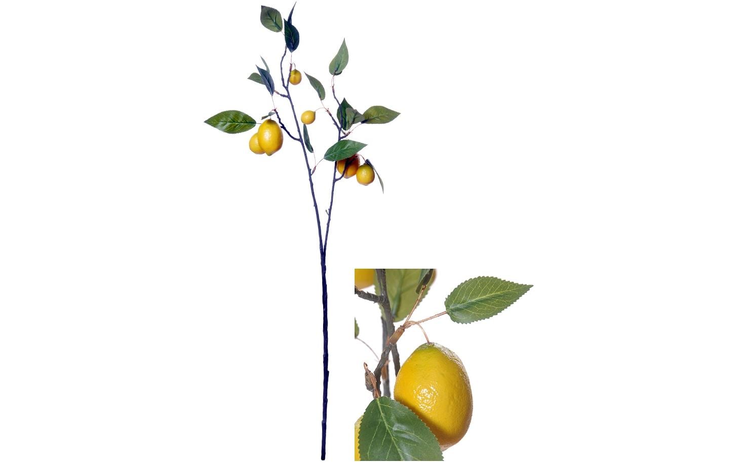 Chalet Kunstblume Zitrone – 79 cm – Kunststoff, Gelb