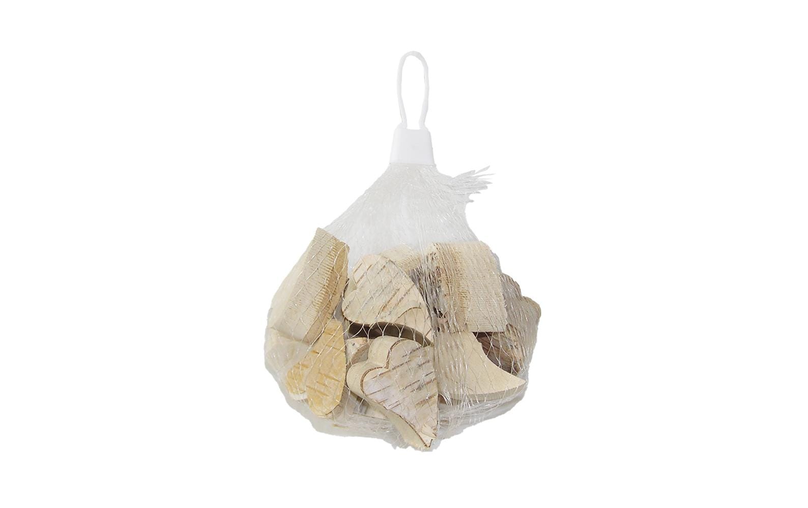 Chalet Streudeko Herzen – 10 × 10 × 7 cm, 15-teilig – Birke, mehrfarbig