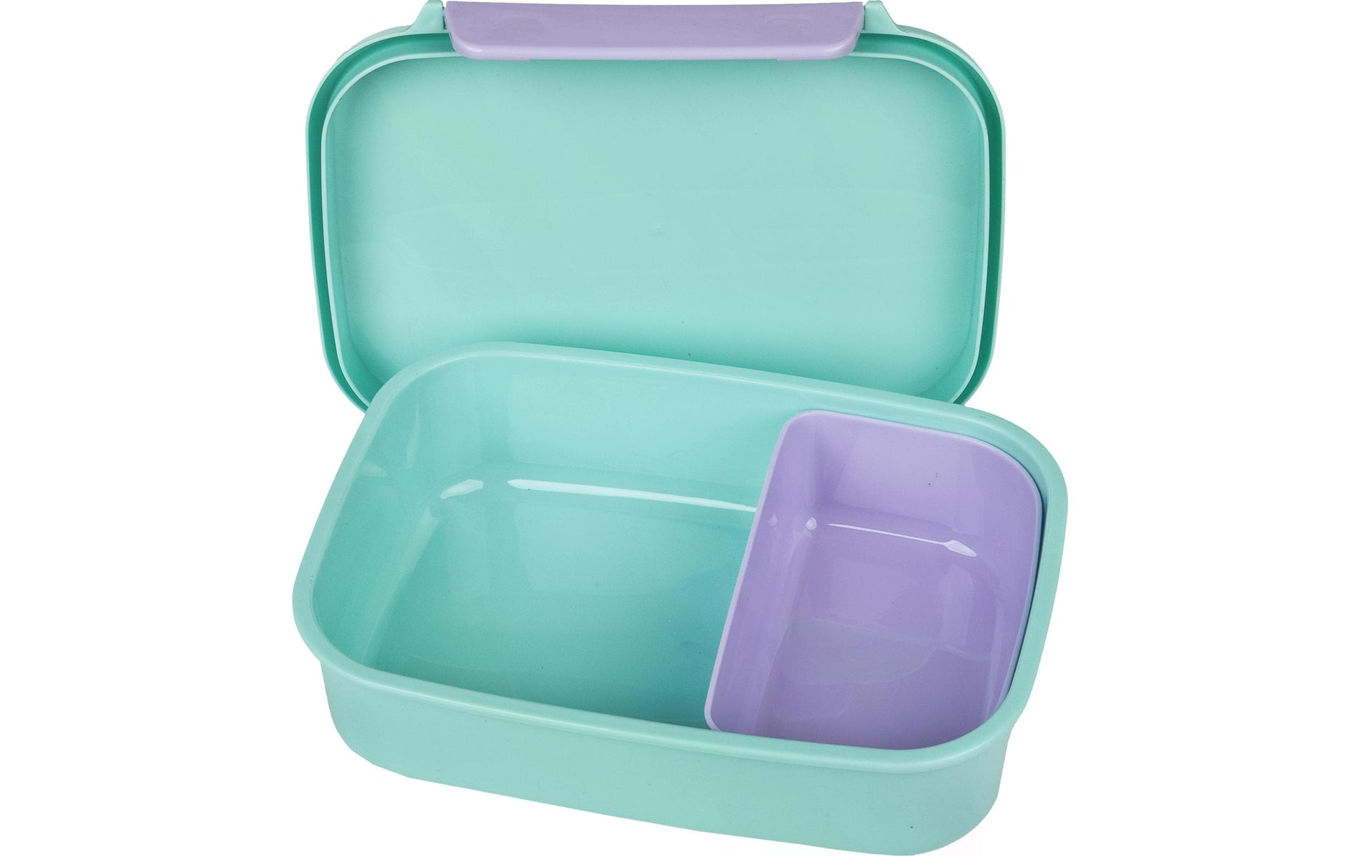 Scooli Lunchbox 18 × 13,5 × 6 cm, blau/grau/violett/weiss
