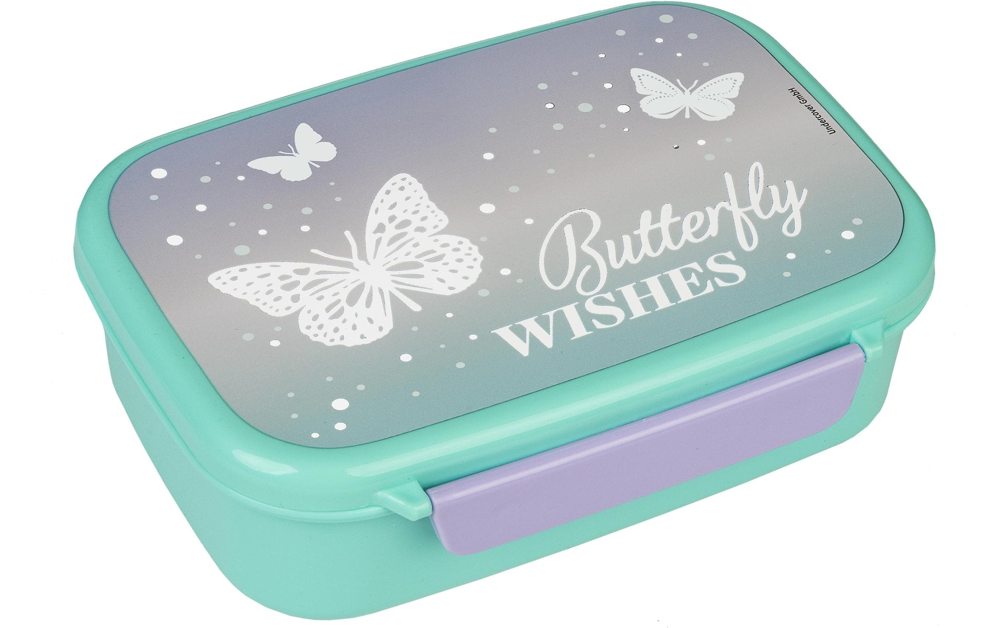 Scooli Lunchbox 18 × 13,5 × 6 cm, blau/grau/violett/weiss