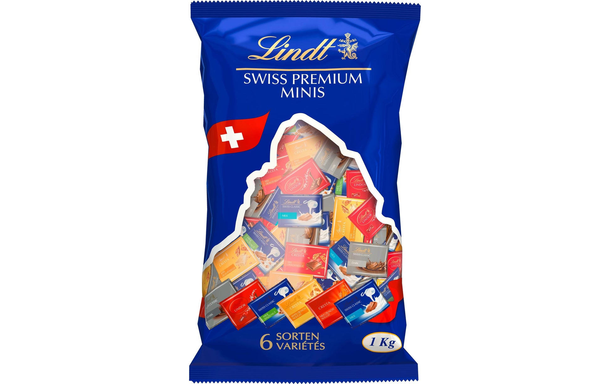 Lindt Napolitains – sortiert, 150 Stück (1 kg)