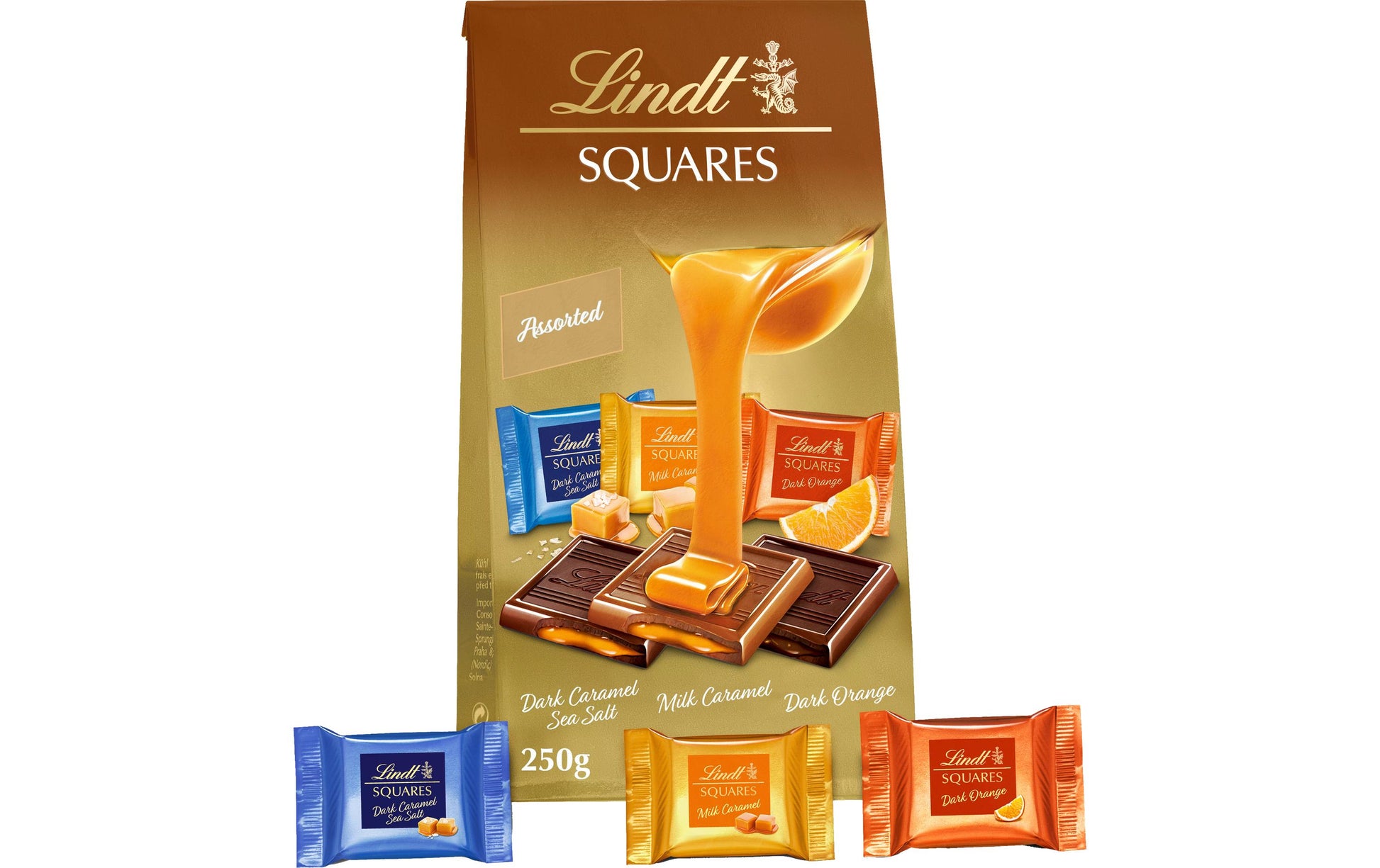 Lindt SQUARES Pralinés – Sortiert – 250 g