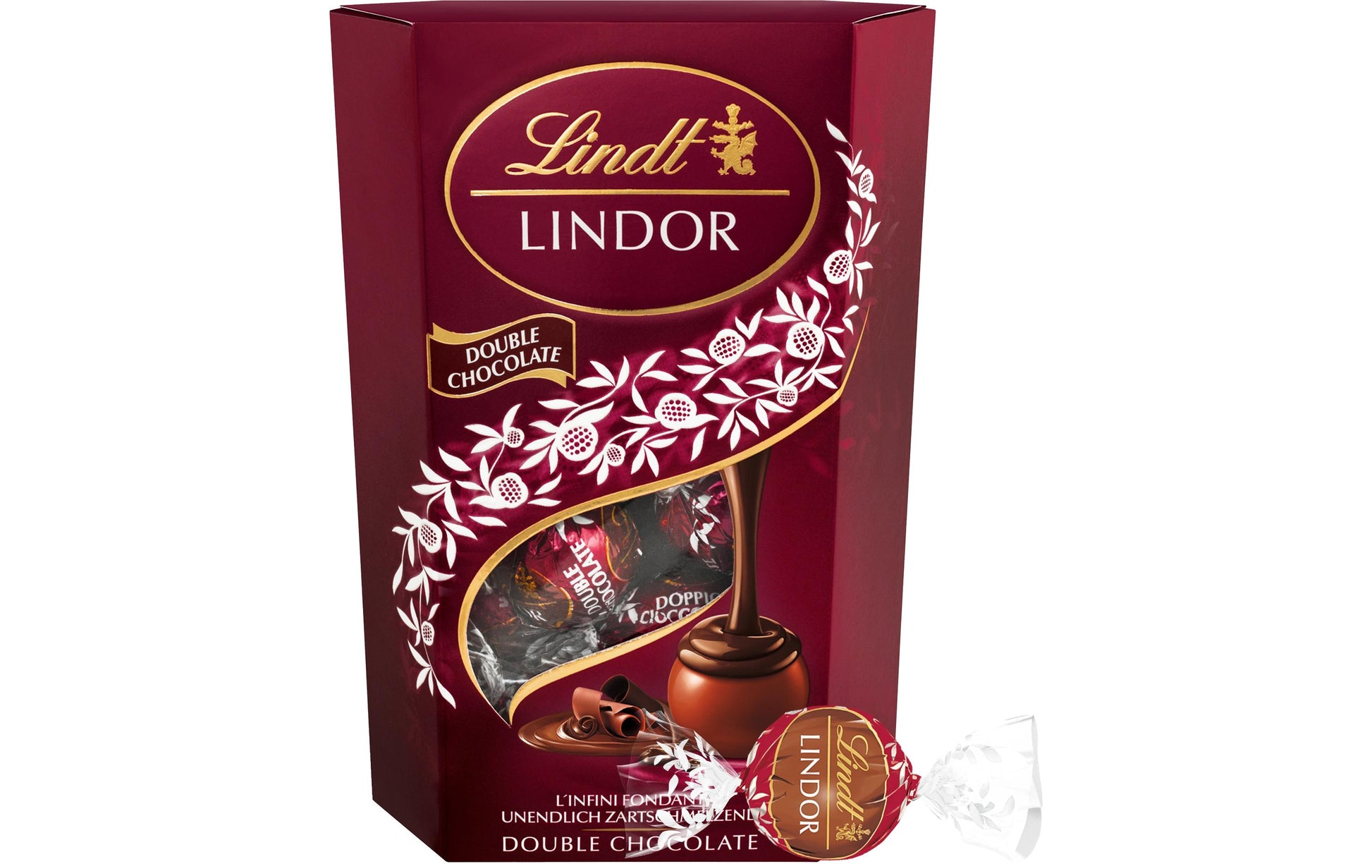 Lindt LINDOR Kugeln – Double Chocolate – 200 g
