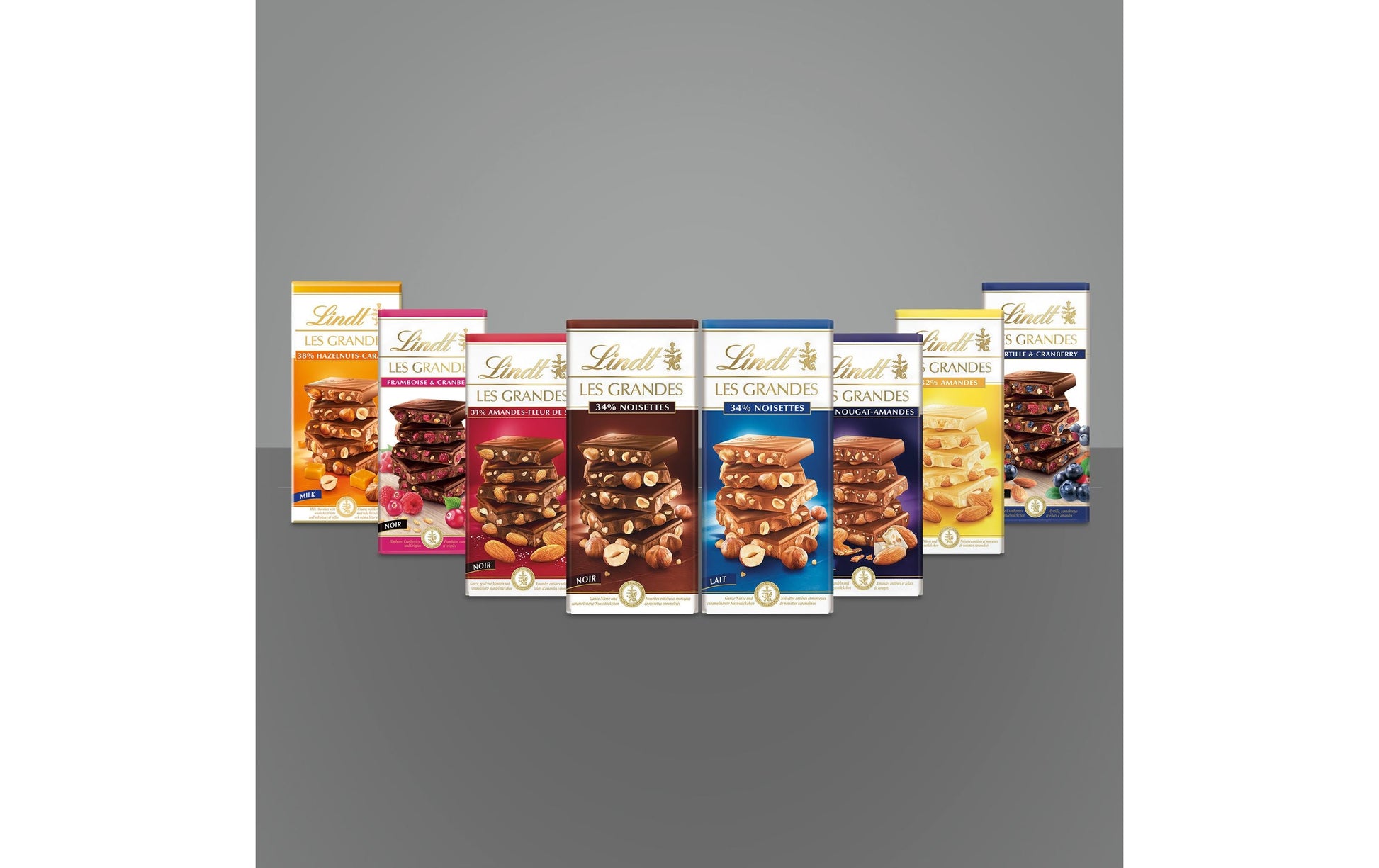 Lindt Les Grandes Schokolade – Haselnuss – 150 g