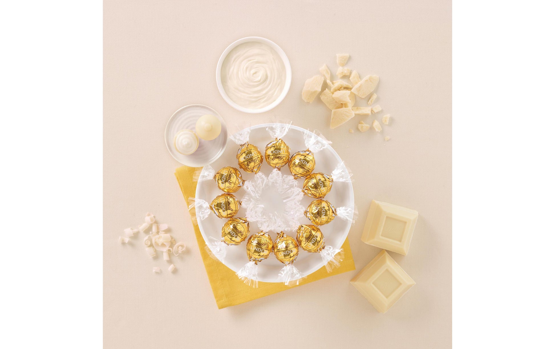 Lindt LINDOR Kugeln – Weiss, 1 kg